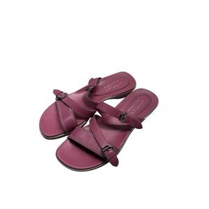 Liz Claiborne Y2K Pink Strappy Buckle Sandals